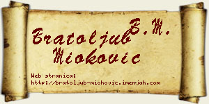 Bratoljub Mioković vizit kartica